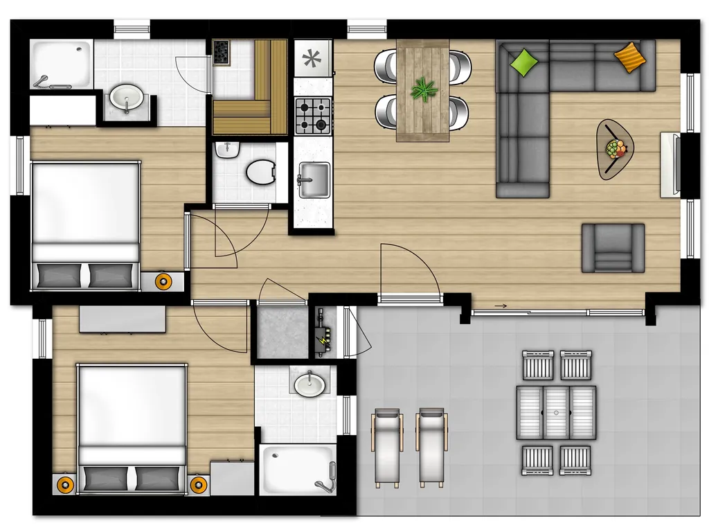 Vuurtorenlodge 4 bij Vakantiepark Boomhiemke