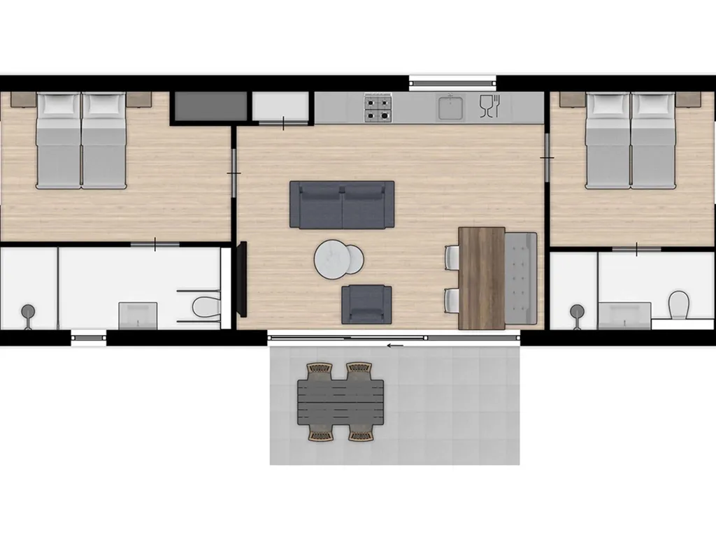 Meadow 4M bij Lakeside Resort Brielle