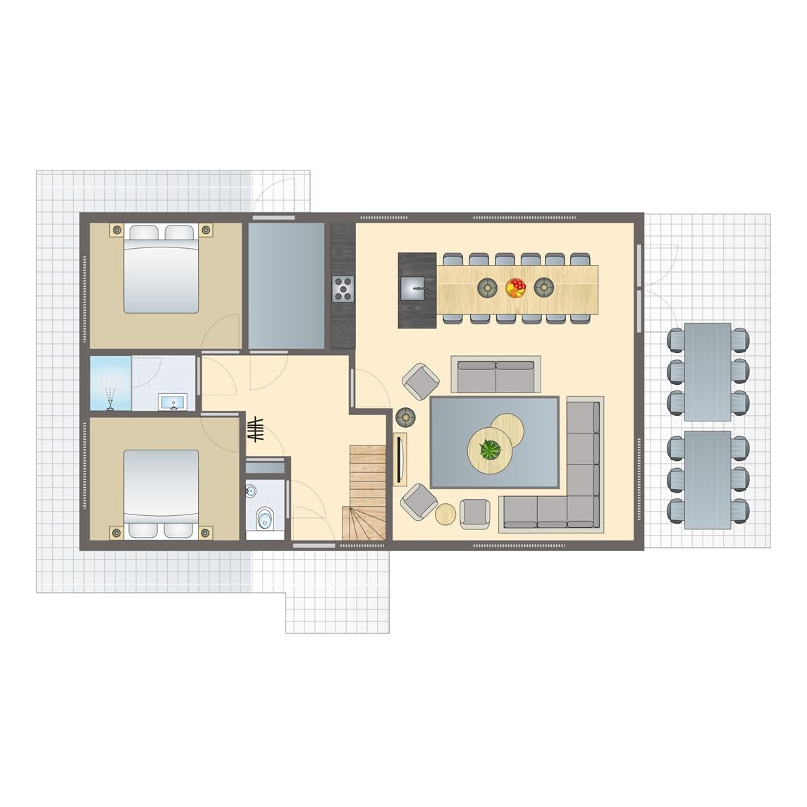 12-persoons villa bij Vakantiepark Buytenplaets Rhenen