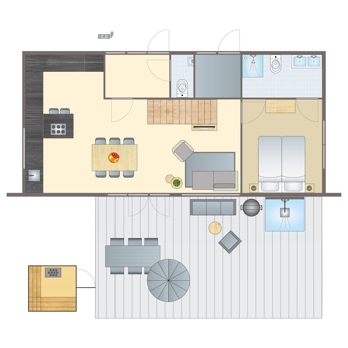 6-persoons villa bij Resort Brinckerduyn