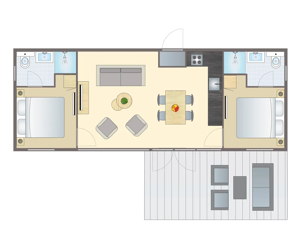 4-persoons Lodge 2 bij Bloemendaal aan Zee