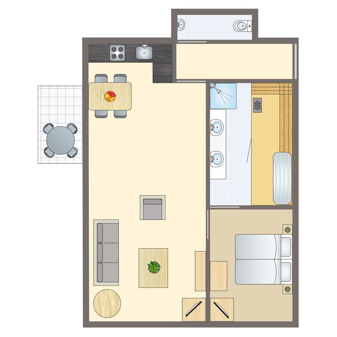2-persoons appartement bij Kasteeldomein De Cauberg