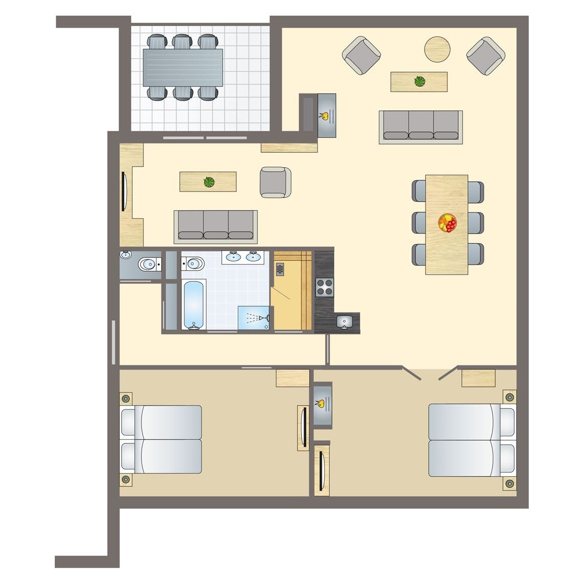 4-persoons appartement bij Kasteeldomein De Cauberg