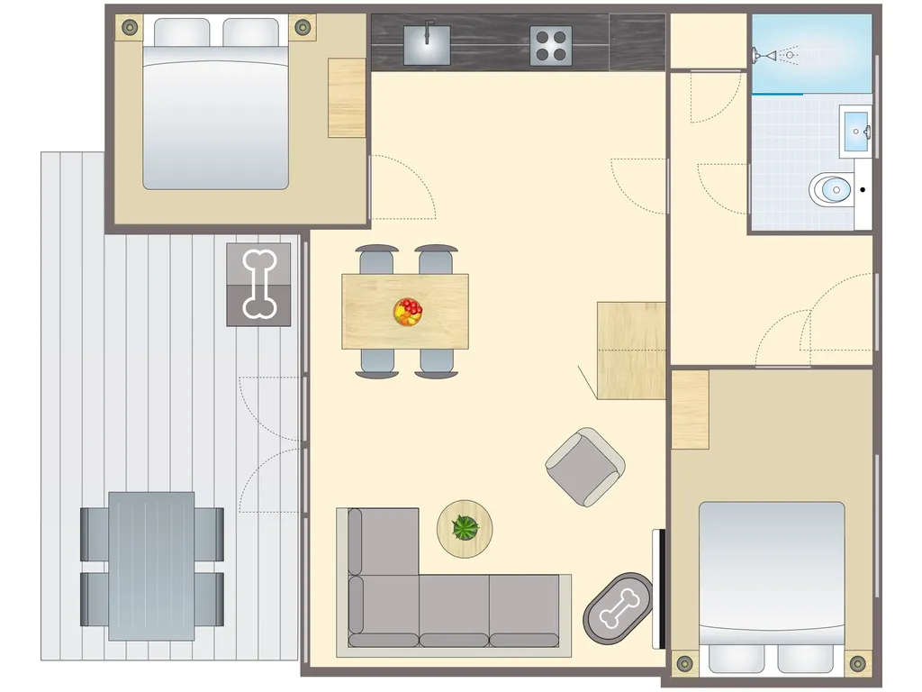 4-persoons hondenbungalow bij Park De Peel