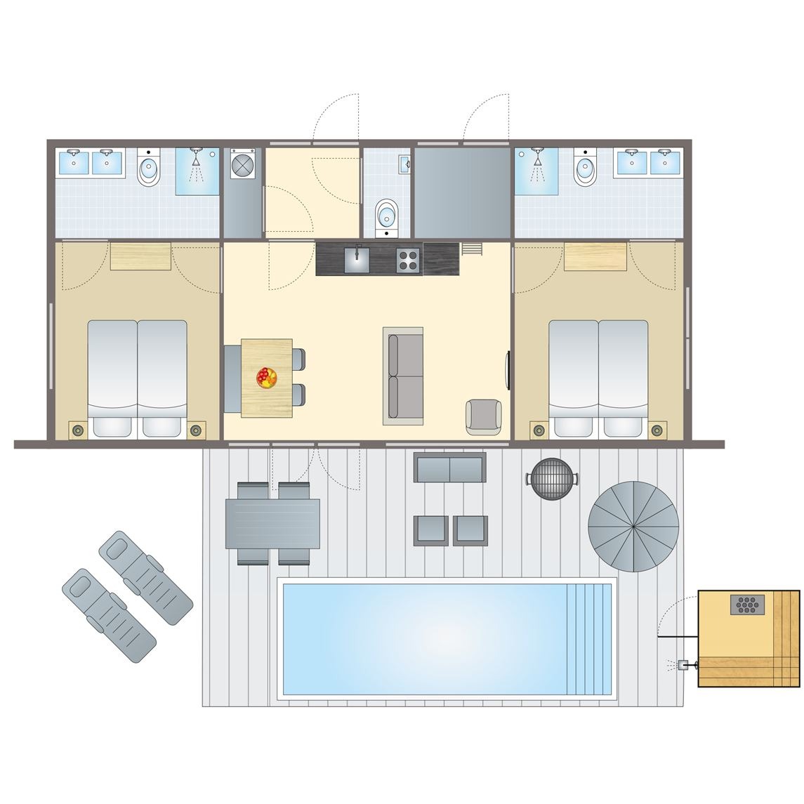 4-persoons villa bij Resort De Weelderik