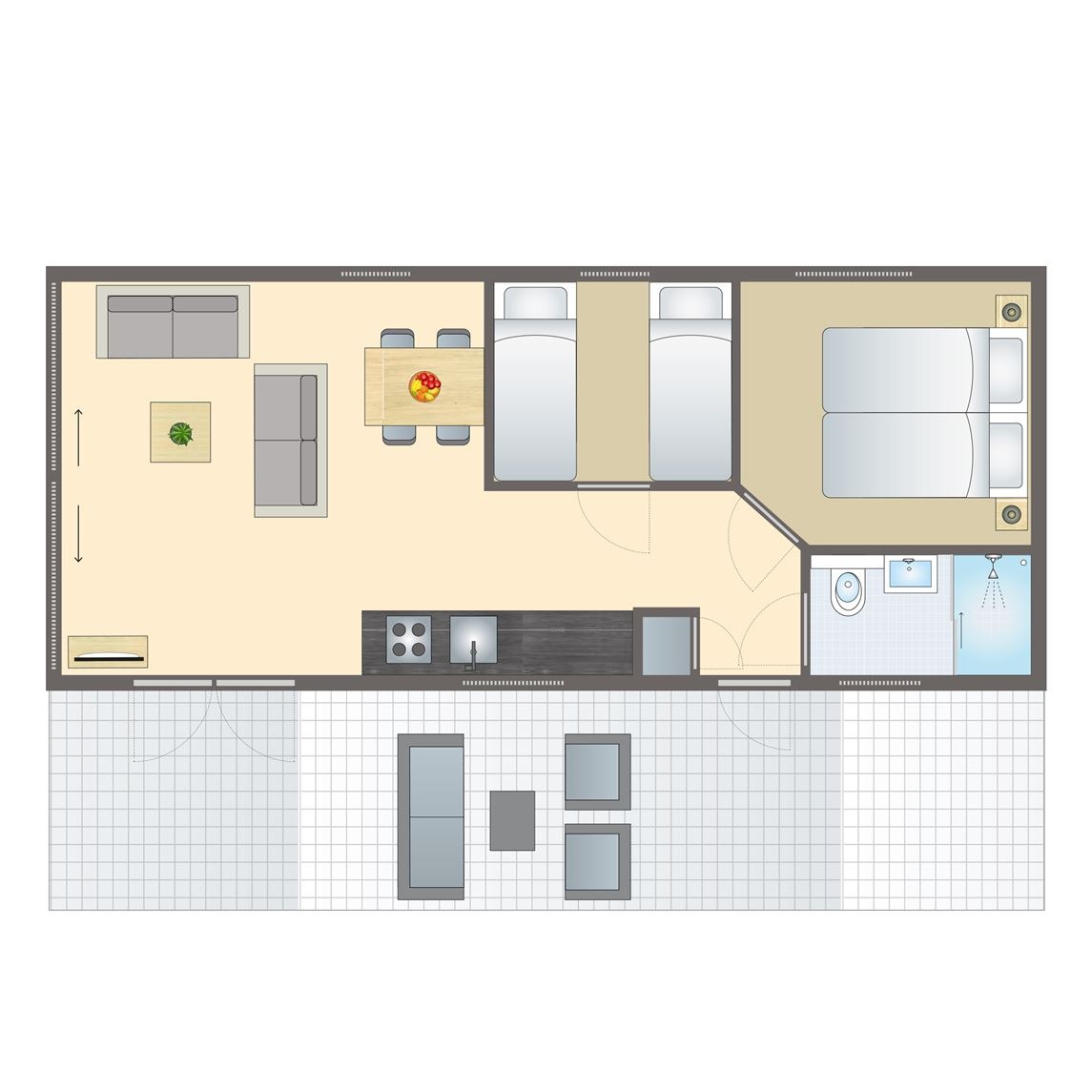 4-persoons Eco Cottage bij Vakantiepark De Thijmse Berg