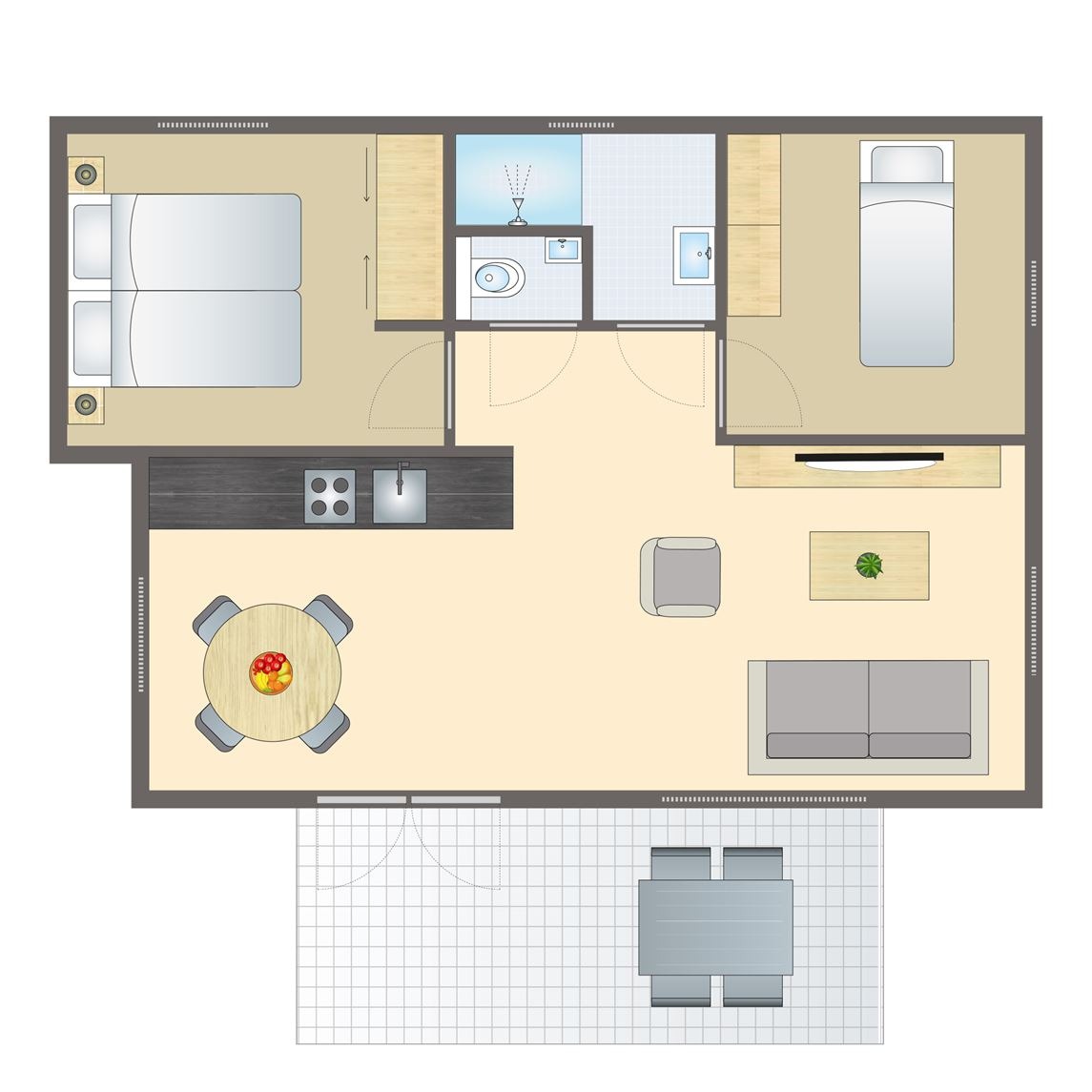 4-persoons Lodge bij Vakantiepark De Thijmse Berg