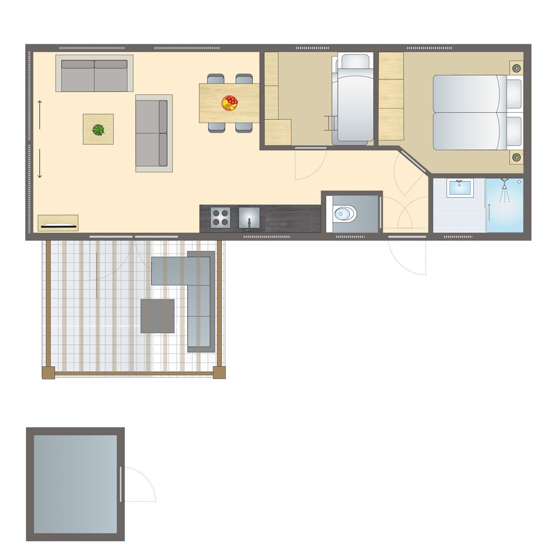 4-persoons Bos Cottage bij Vakantiepark De Thijmse Berg