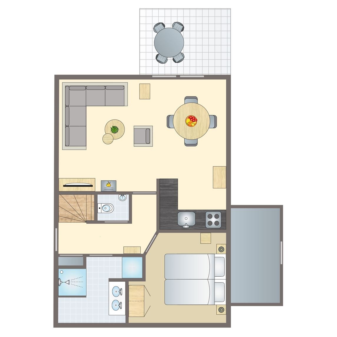 4-persoons bungalow bij Vakantiepark Hunerwold State