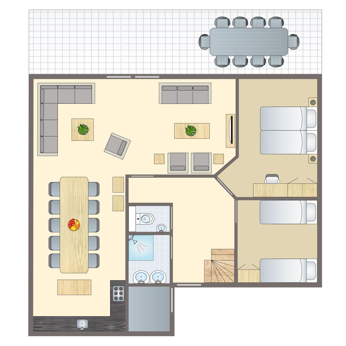 10-persoons bungalow bij Vakantiepark Hoog Vaals