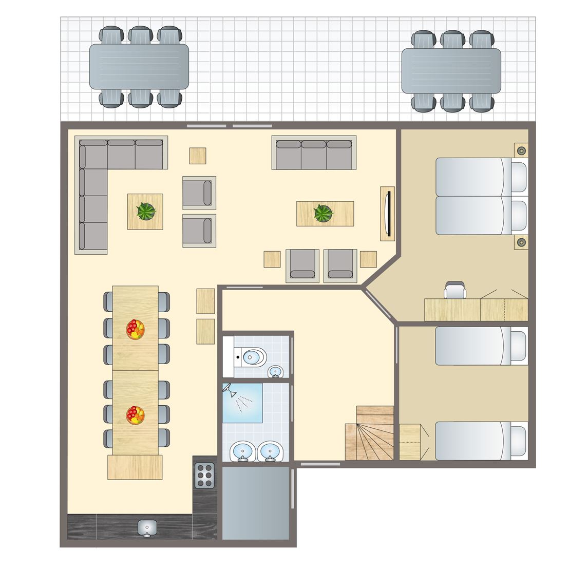 12-persoons bungalow bij Vakantiepark Hoog Vaals