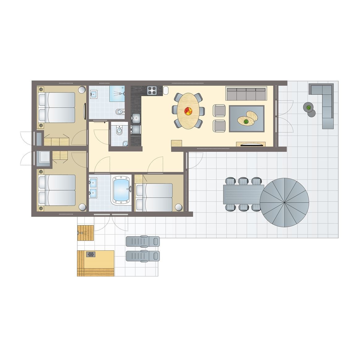 6-persoons wellness bungalow bij Landgoed Bourtange