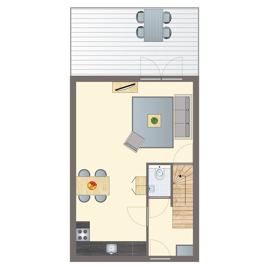 4-persoons waterwoning bij Marina Resort Well