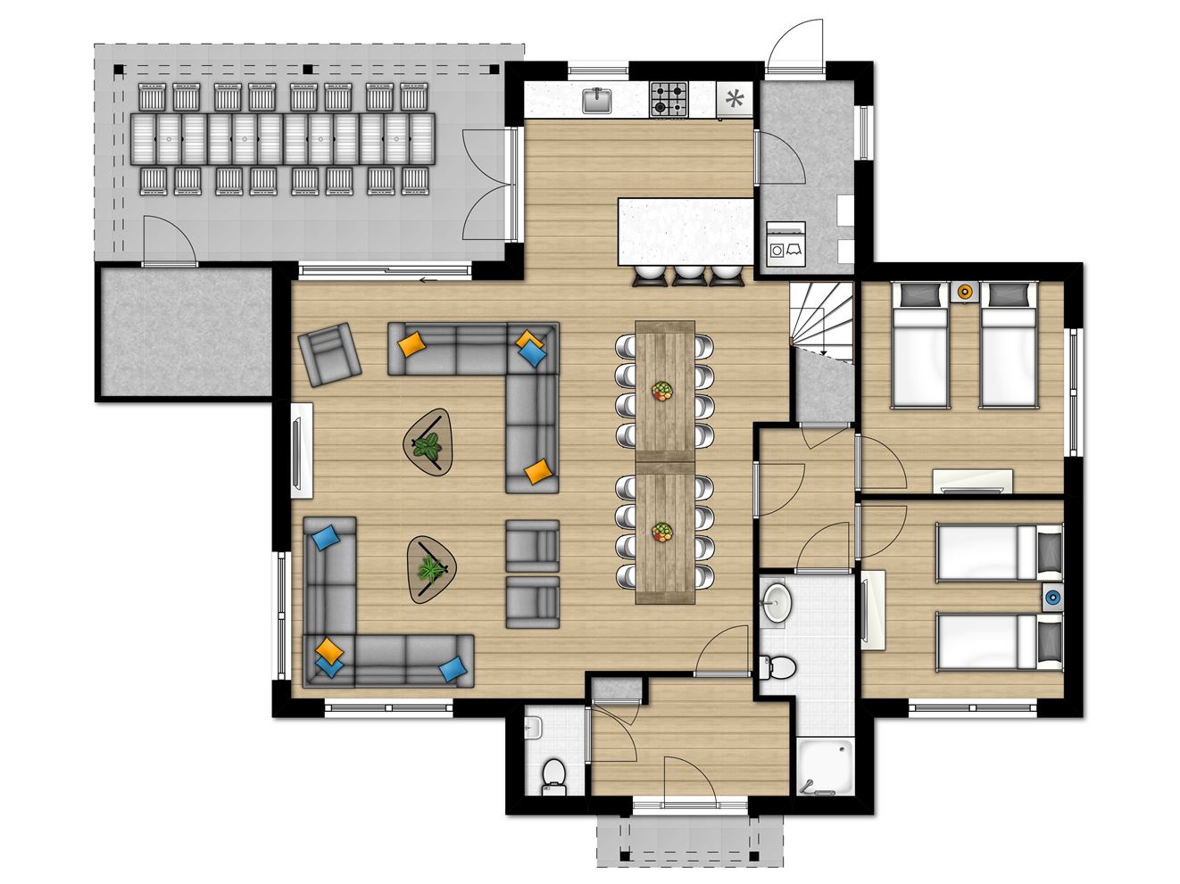 16-persoons Villa bij Beach Resort Nieuwvliet-Bad