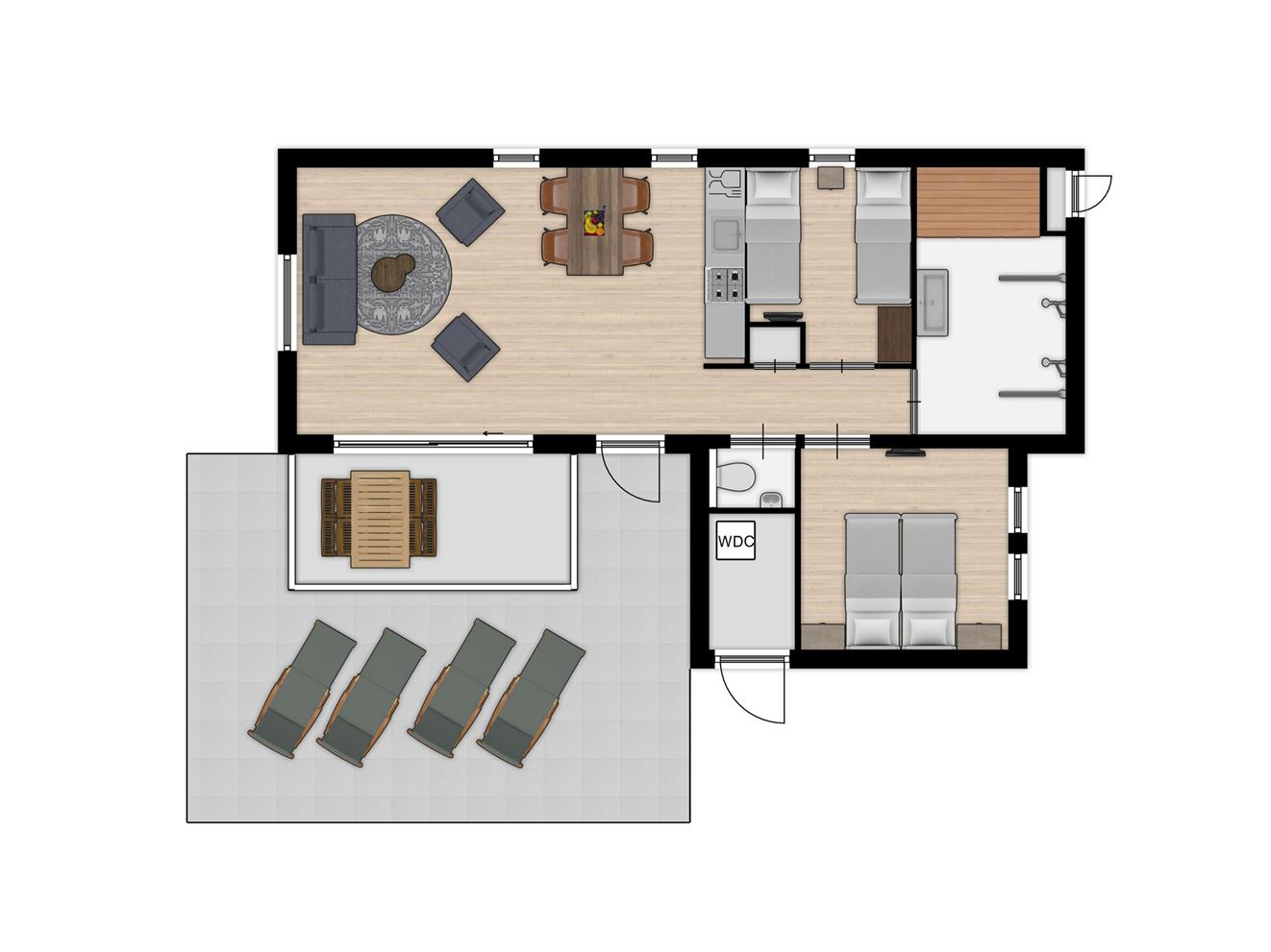 4-persoons wellnesslodge bij Beach Resort Nieuwvliet-Bad