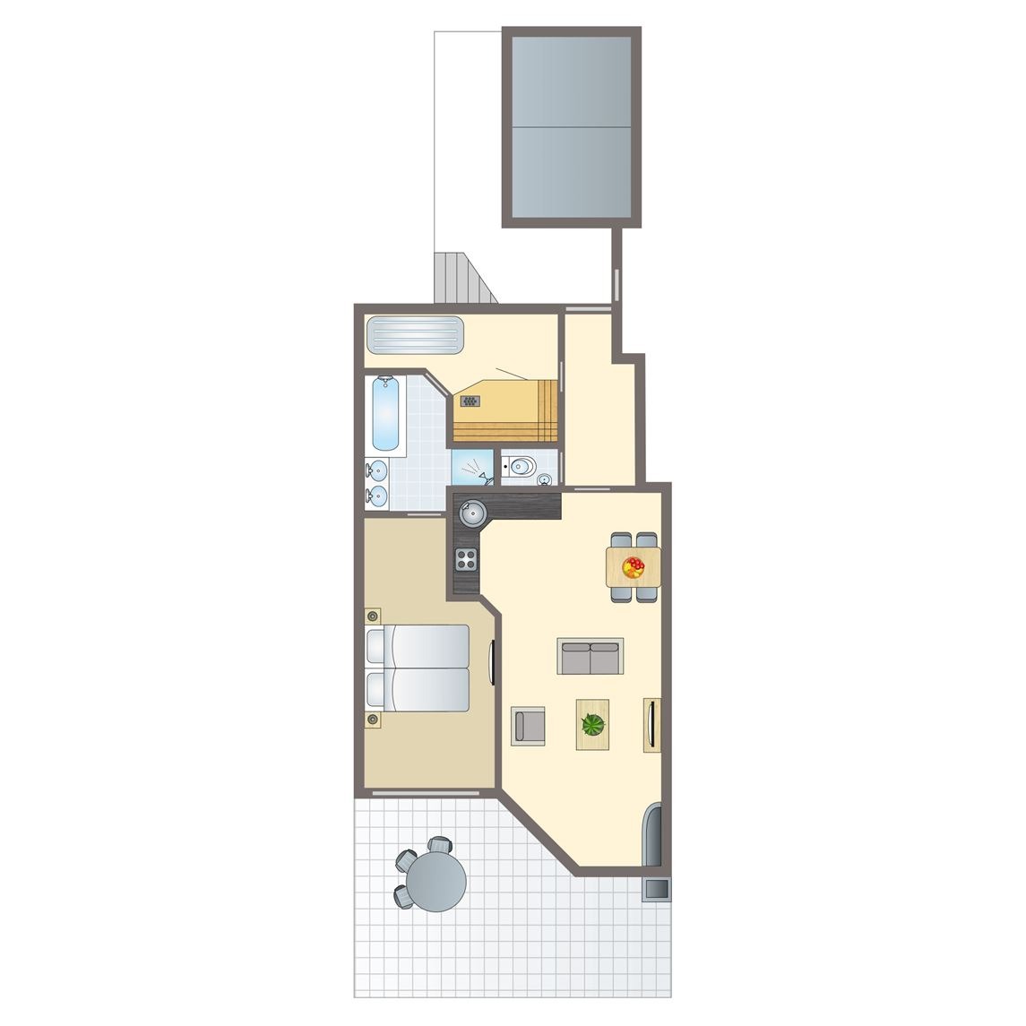 2-persoons appartement bij Beach Resort Ooghduyne