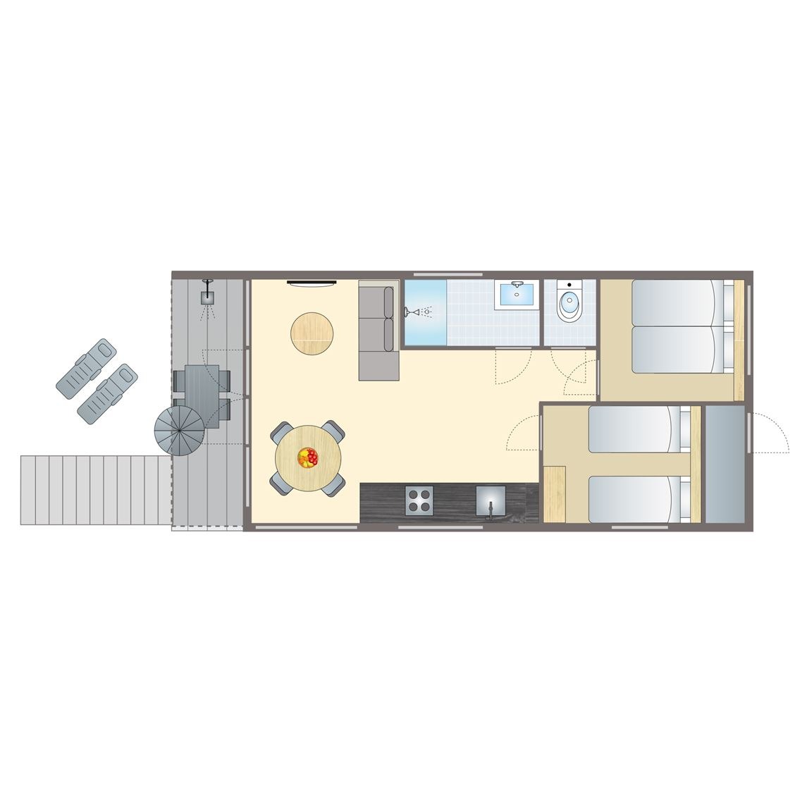 4-persoons honden Beach House bij Strandhuisjes Zeezigt