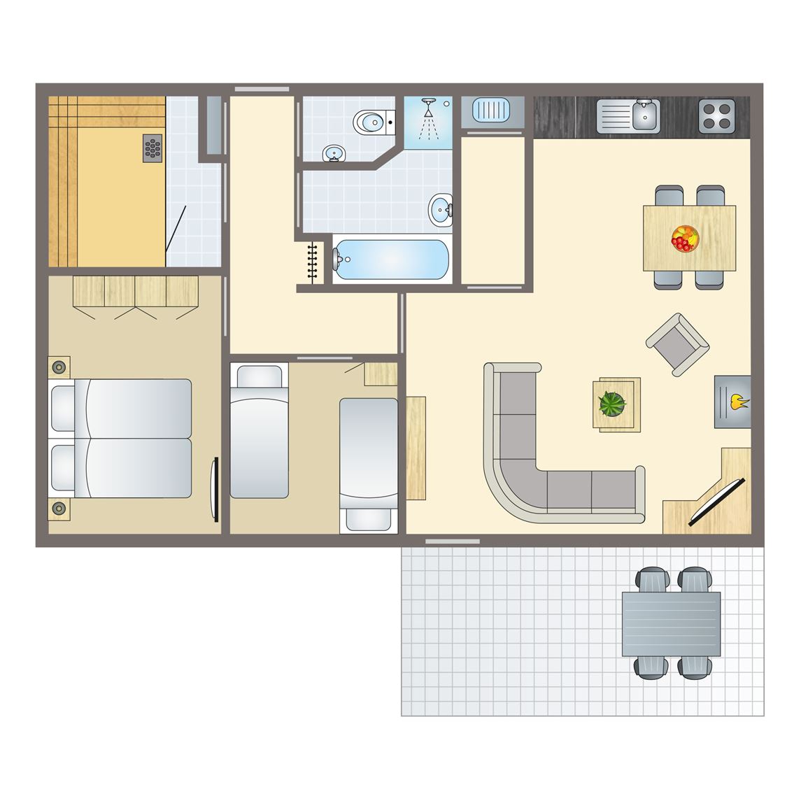 4-persoons bungalow bij Vakantiepark Rabbit Hill