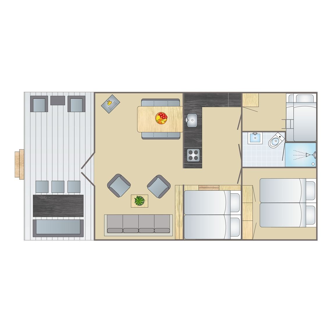 6-persoons safaritent bij Vakantiepark Rabbit Hill