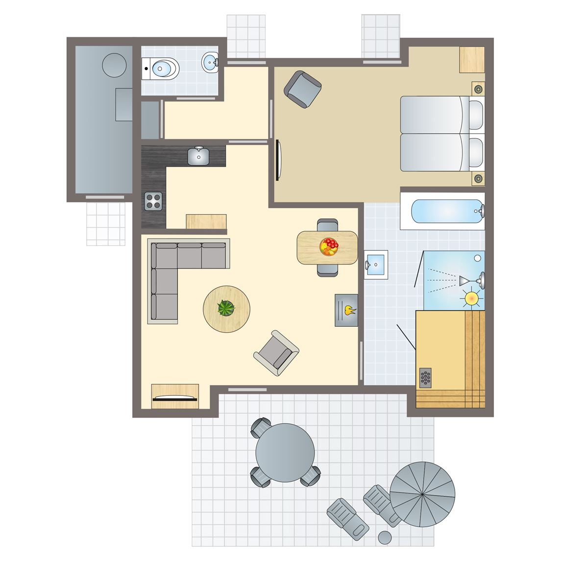 2-persoons wellnessbungalow bij Vakantiepark Stroombroek