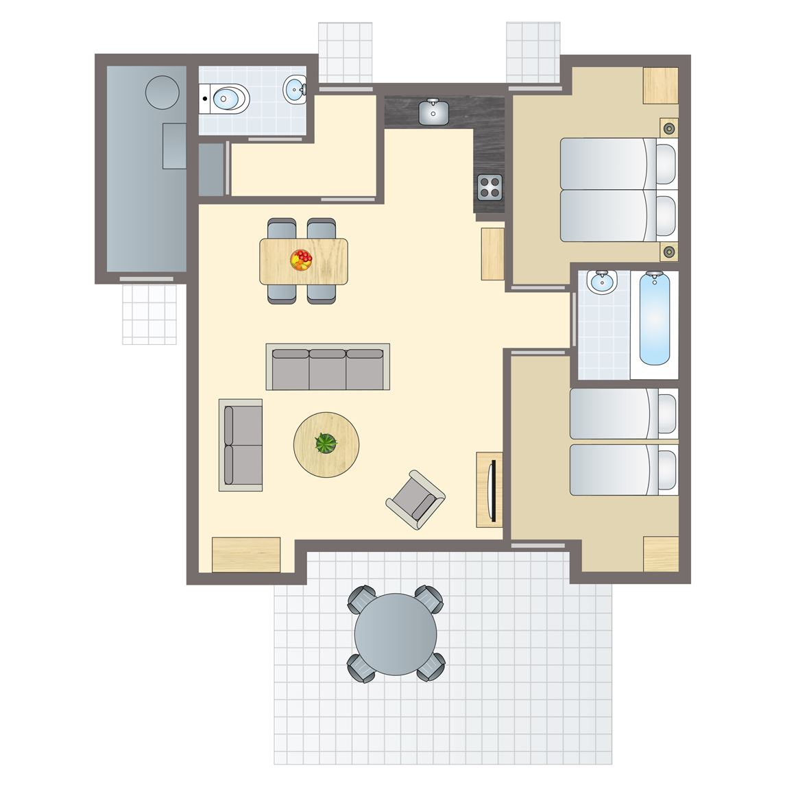 4-persoons bungalow bij Vakantiepark Stroombroek