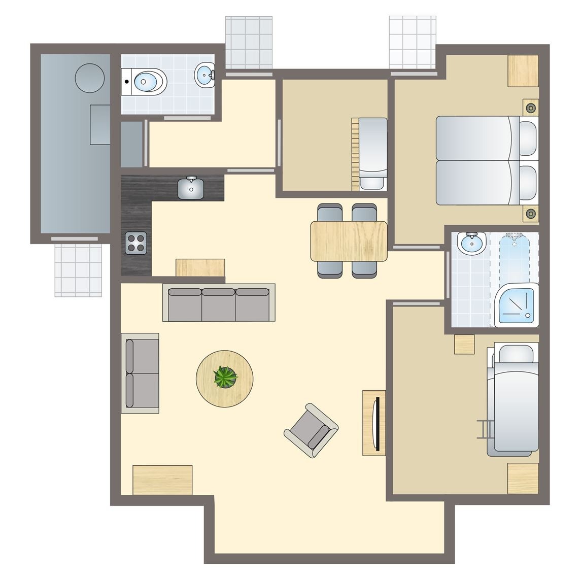 4-persoons kinderbungalow bij Vakantiepark Stroombroek