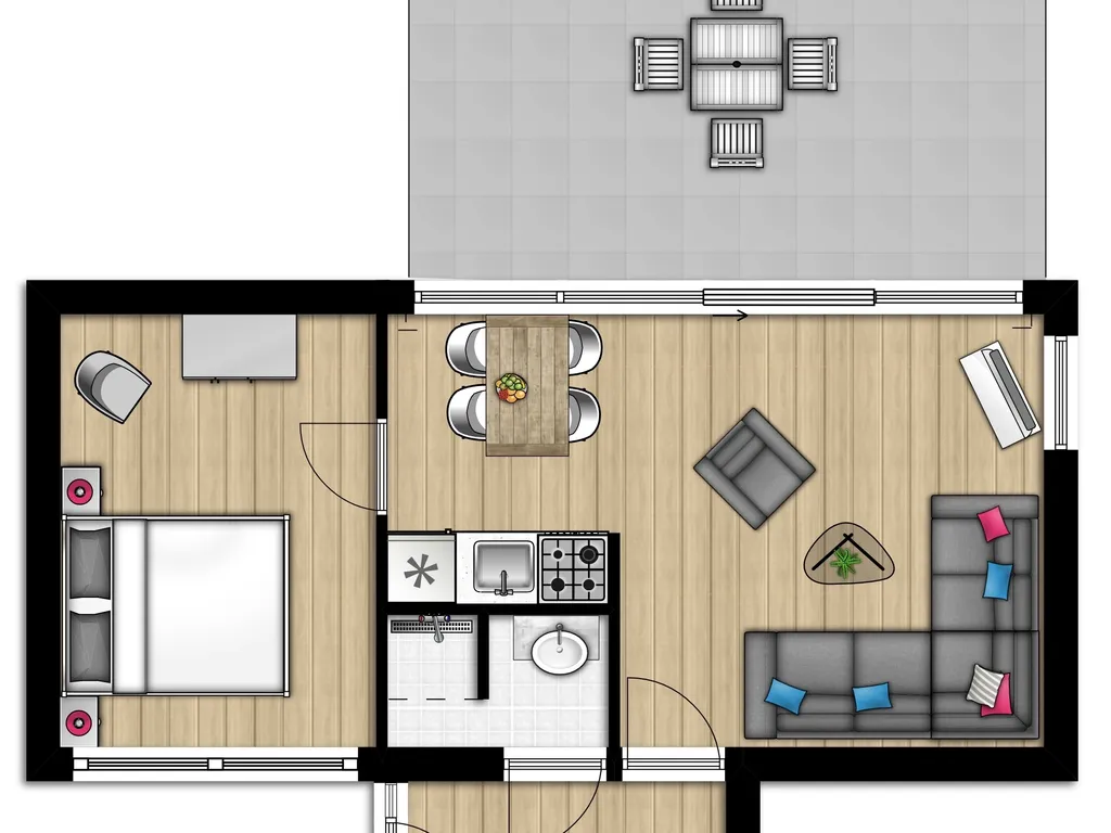 Tulp 4 bij Bungalowpark Schin op Geul