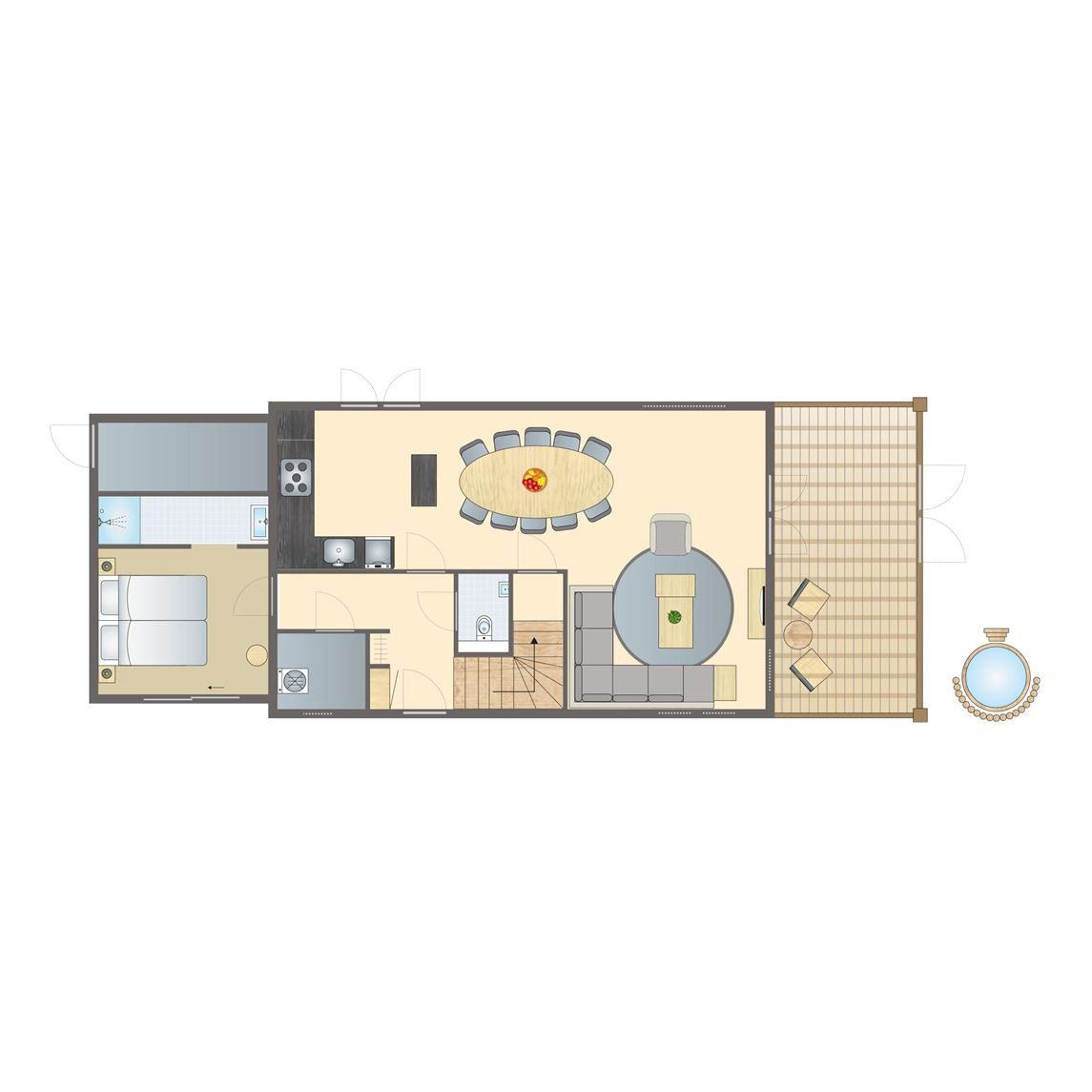10-persoonsbungalow bij Vakantiepark De Strabrechtse Vennen