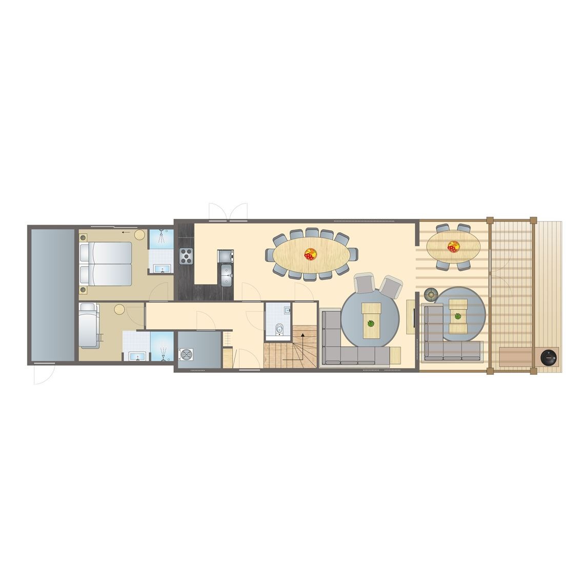 12-persoonsbungalow bij Vakantiepark De Strabrechtse Vennen