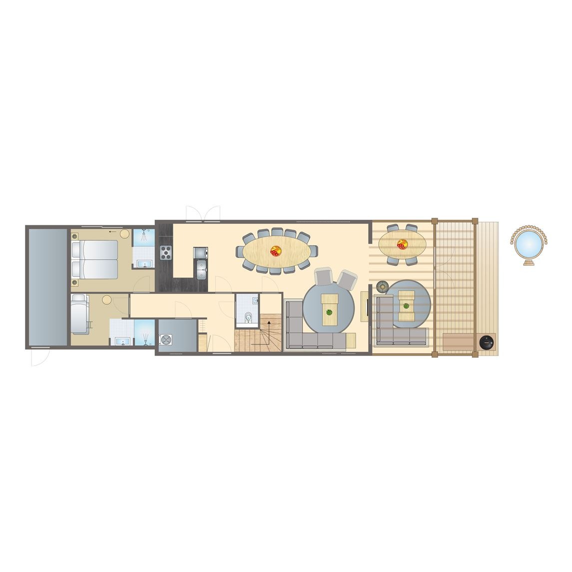 12-persoonsbungalow bij Vakantiepark De Strabrechtse Vennen