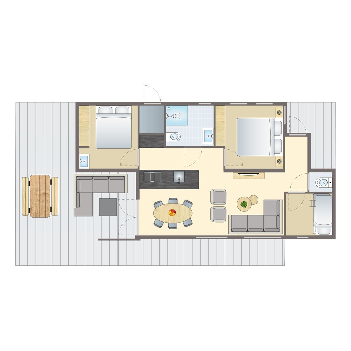 4-6 persoons Water Lodge bij Vakantiepark Soof Heuvelrug