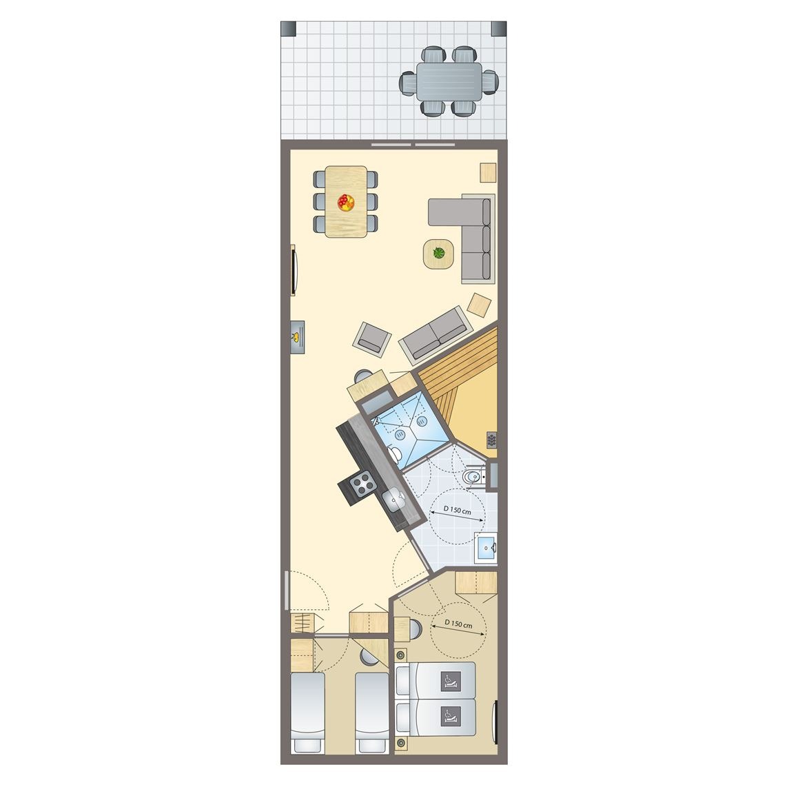 4-6-persoons appartement bij Beach Park Travemünde