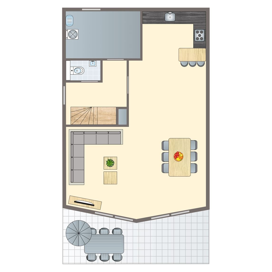 4-6-persoons waterwoning bij Waterpark Terherne