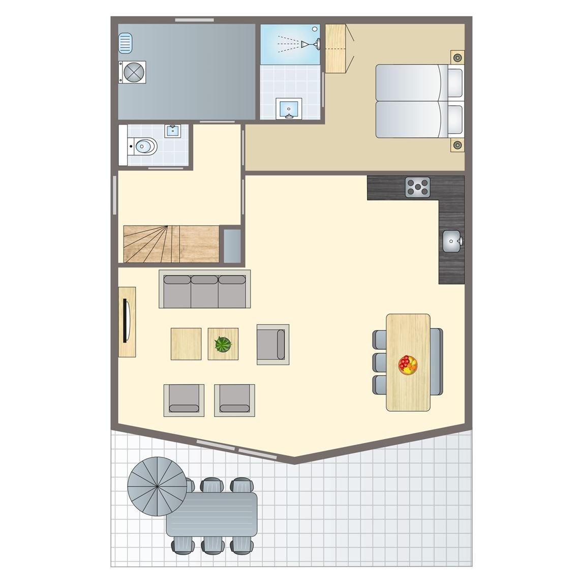 6-8-persoons waterwoning bij Waterpark Terherne