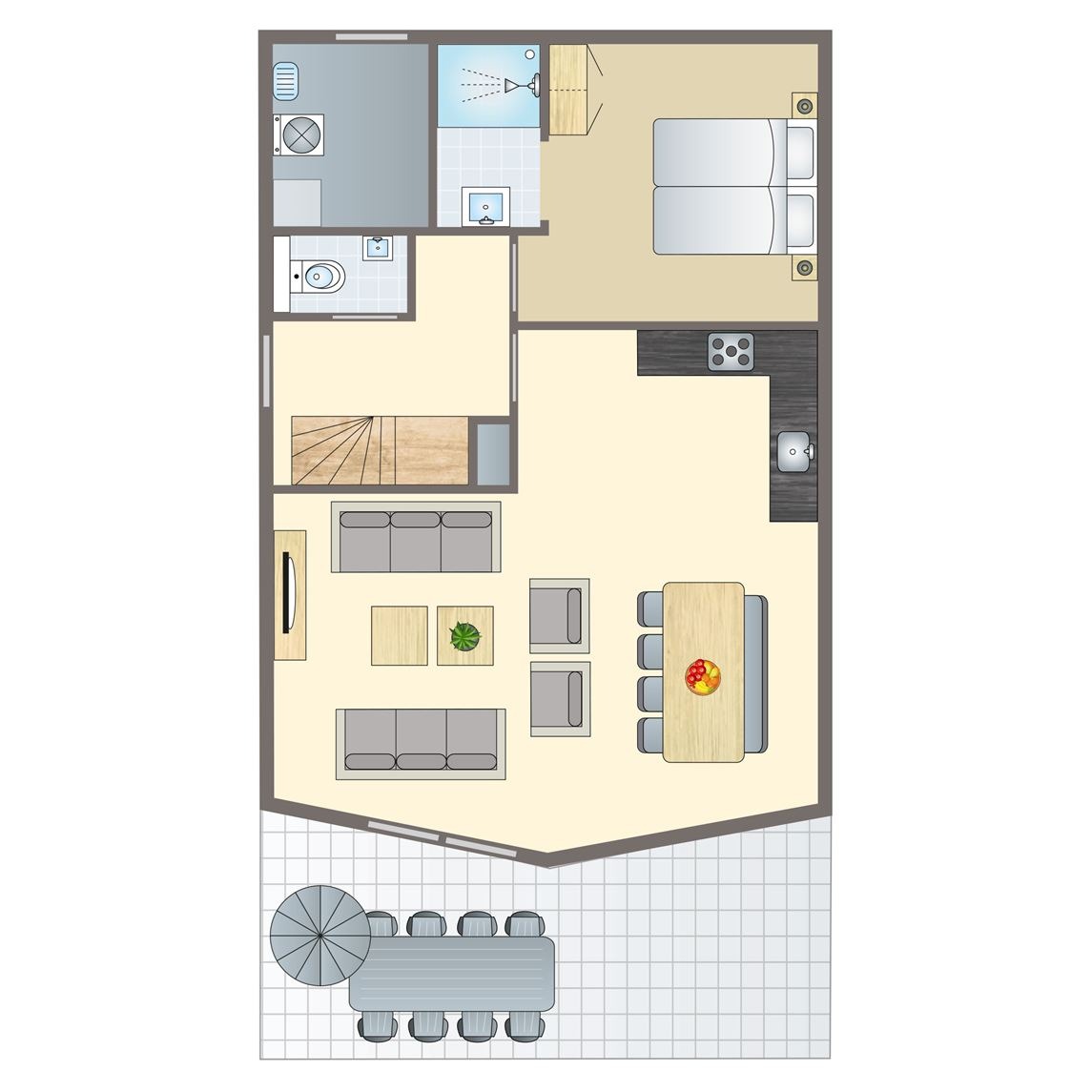 8-persoons waterwoning bij Waterpark Terherne
