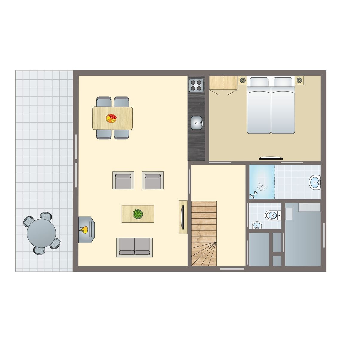 4-persoons bungalow bij Waterparc Veluwemeer