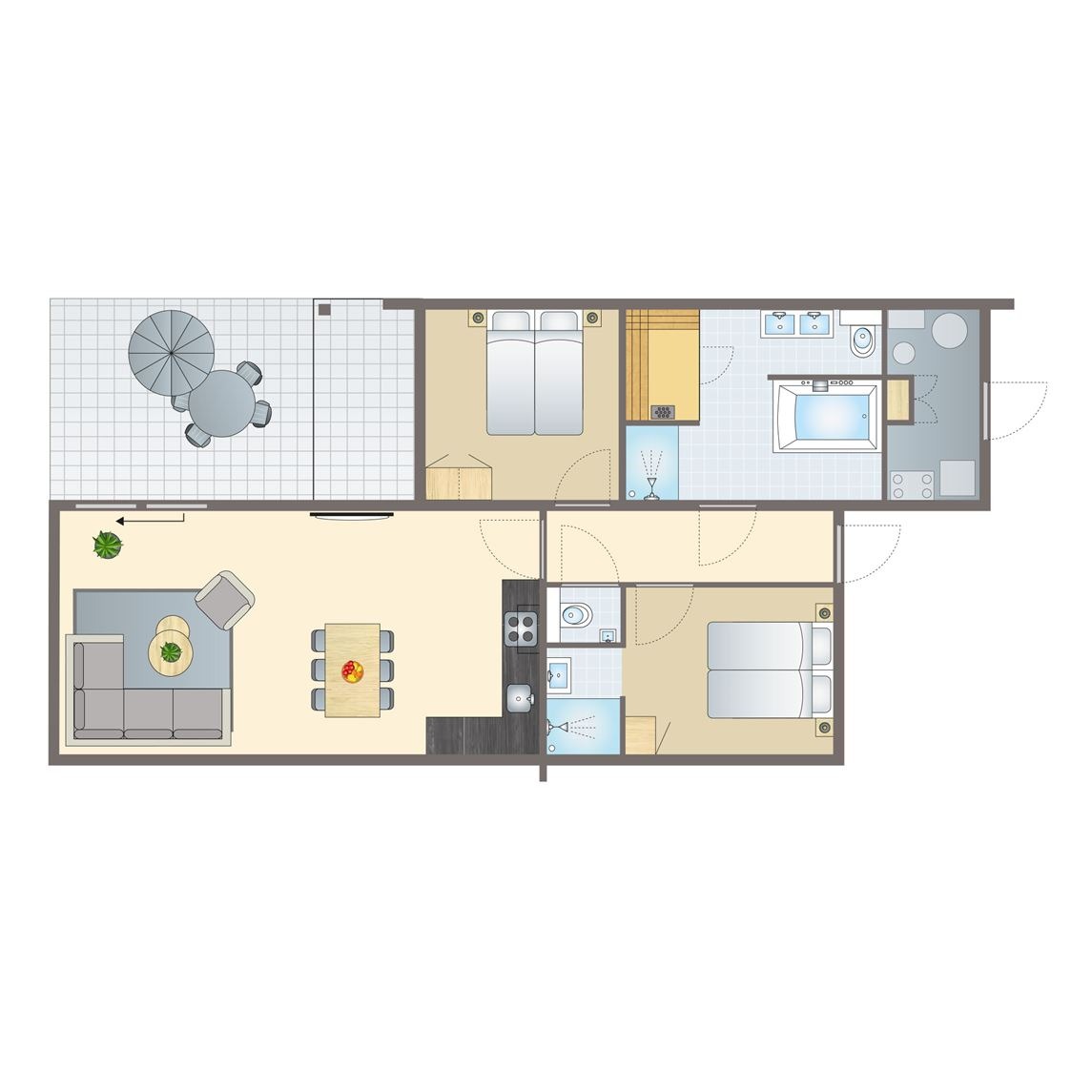 4-persoons wellness bungalow bij Waterparc Veluwemeer