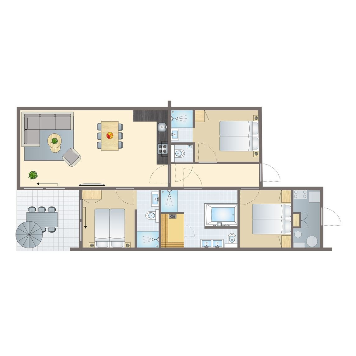 6-persoons wellness bungalow bij Waterparc Veluwemeer