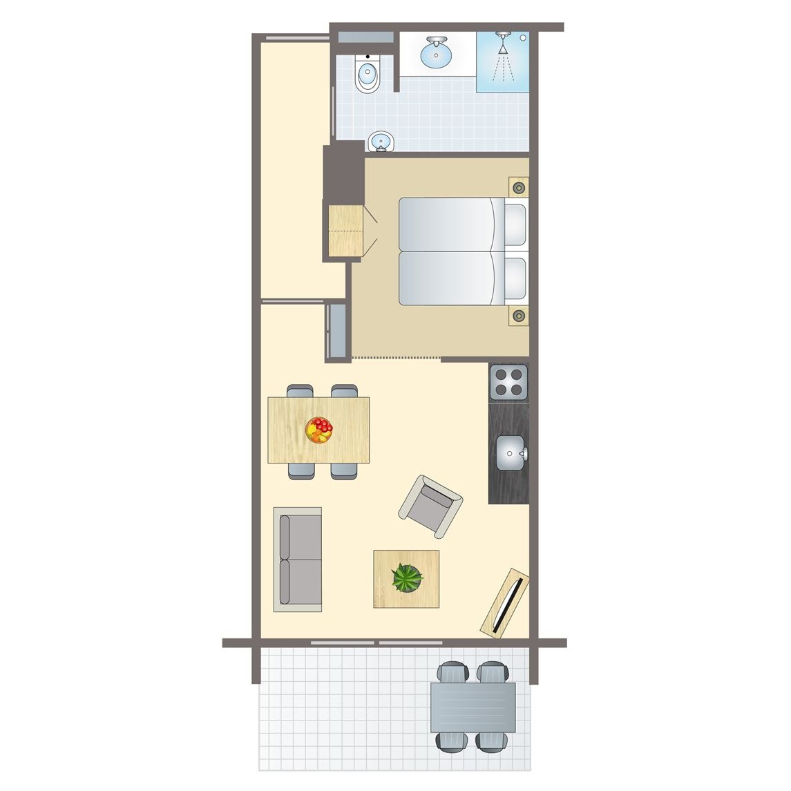 2-4-persoons appartement bij Appartementencomplex Vitamaris