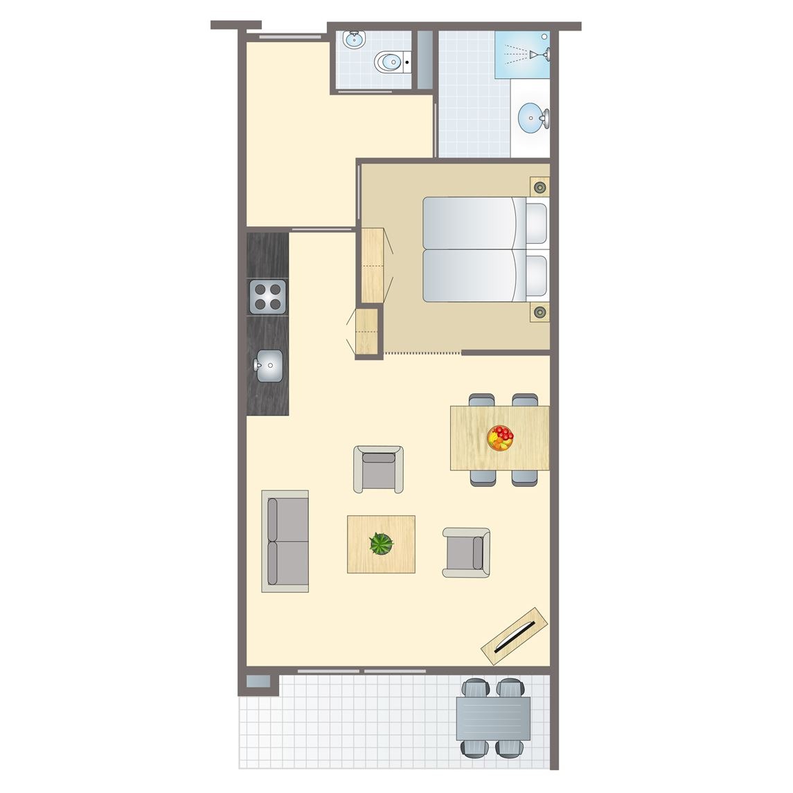 2-4-persoons appartement bij Appartementencomplex Vitamaris