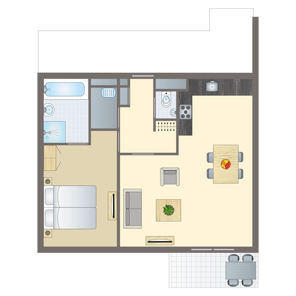 2-persoons appartement bij Appartementencomplex Vitamaris