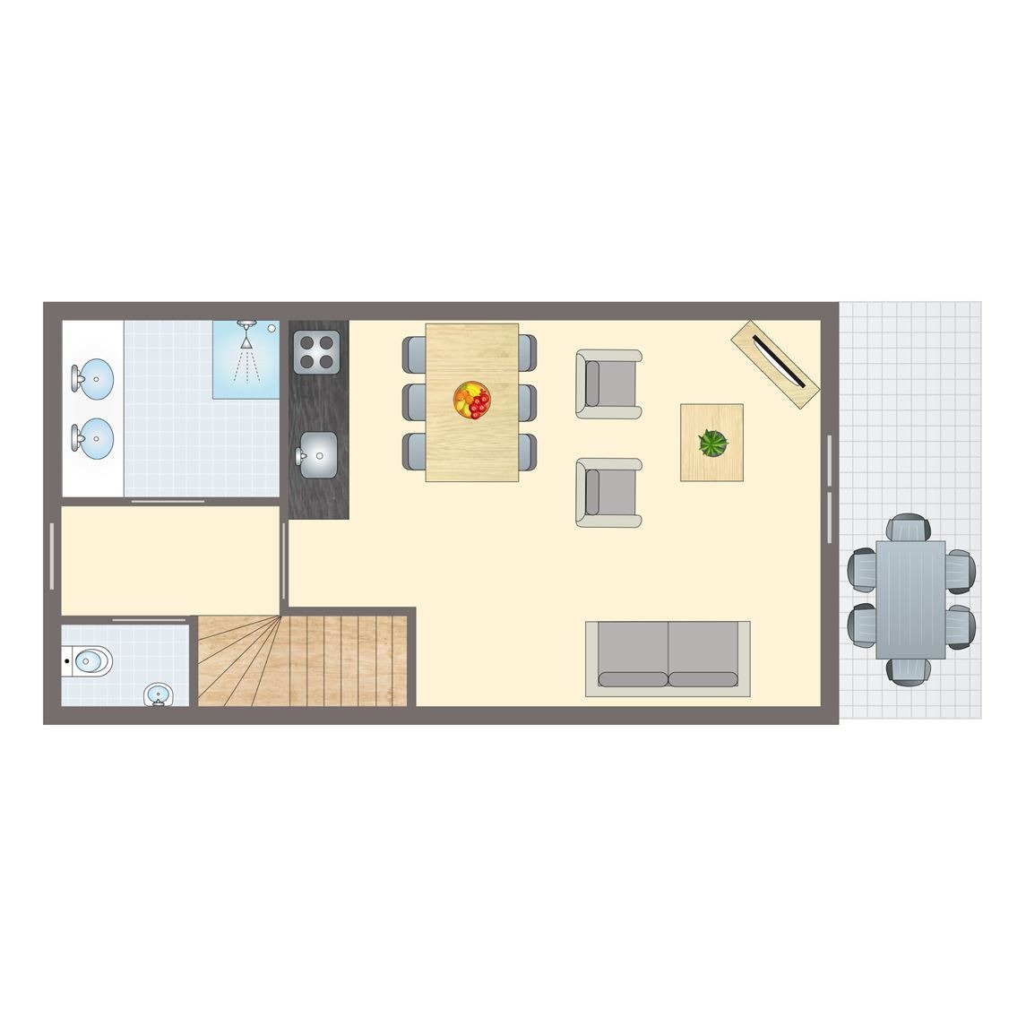 4-6-persoons appartement bij Appartementencomplex Vitamaris