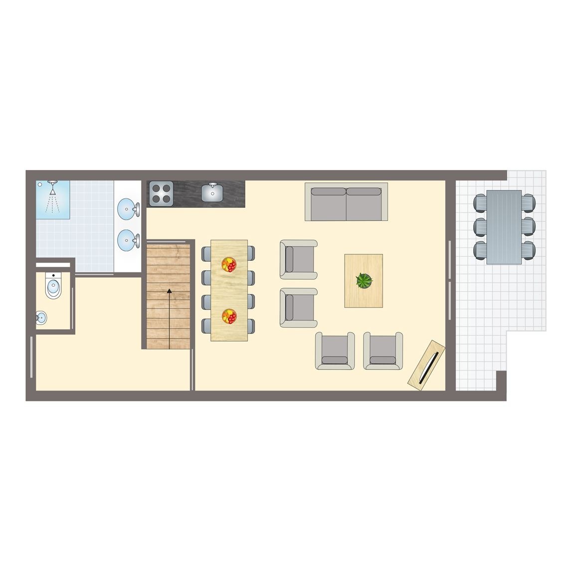 6-8-persoons appartement bij Appartementencomplex Vitamaris