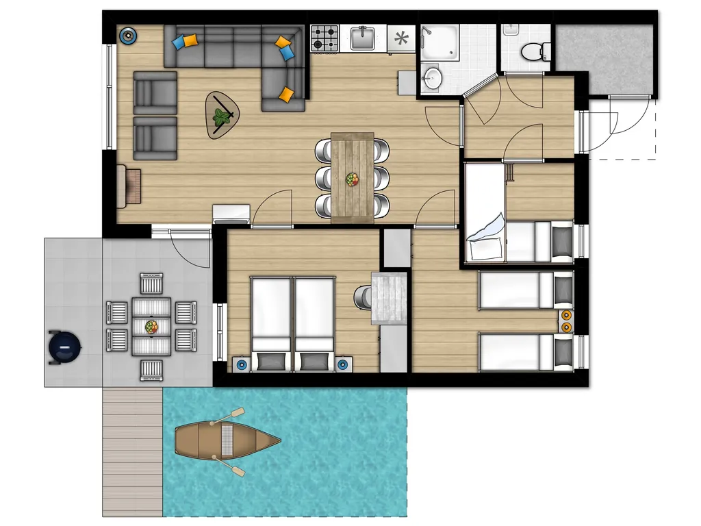 Waterbungalow 6 bij Weerterbergen