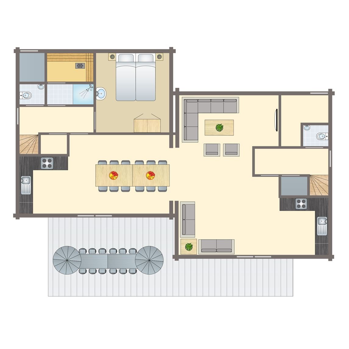 12-persoons bungalow bij Vakantiepark Mooi Zutendaal