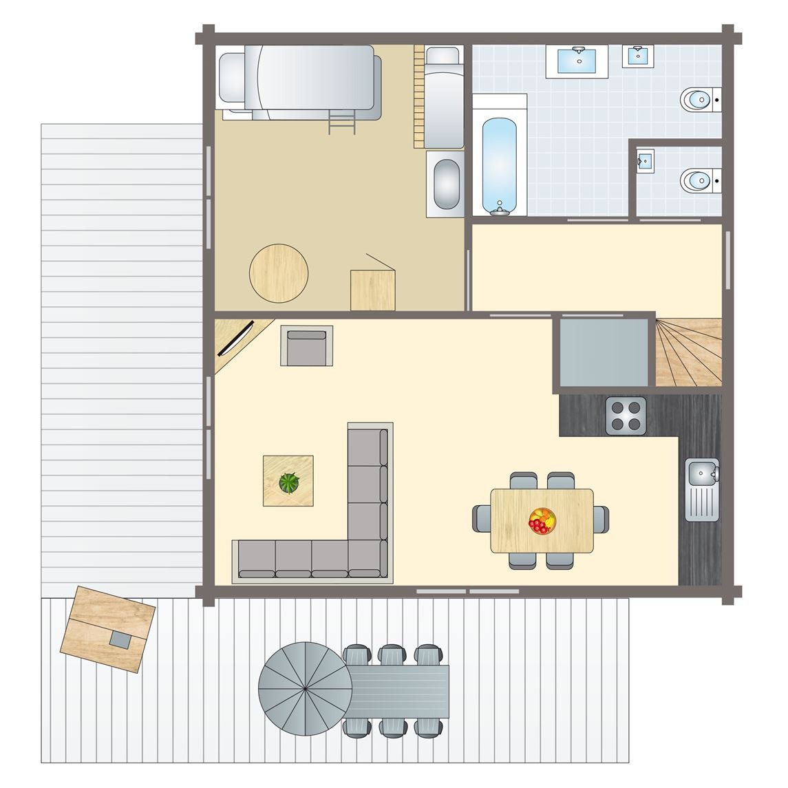 6-persoons kinderbungalow bij Vakantiepark Mooi Zutendaal